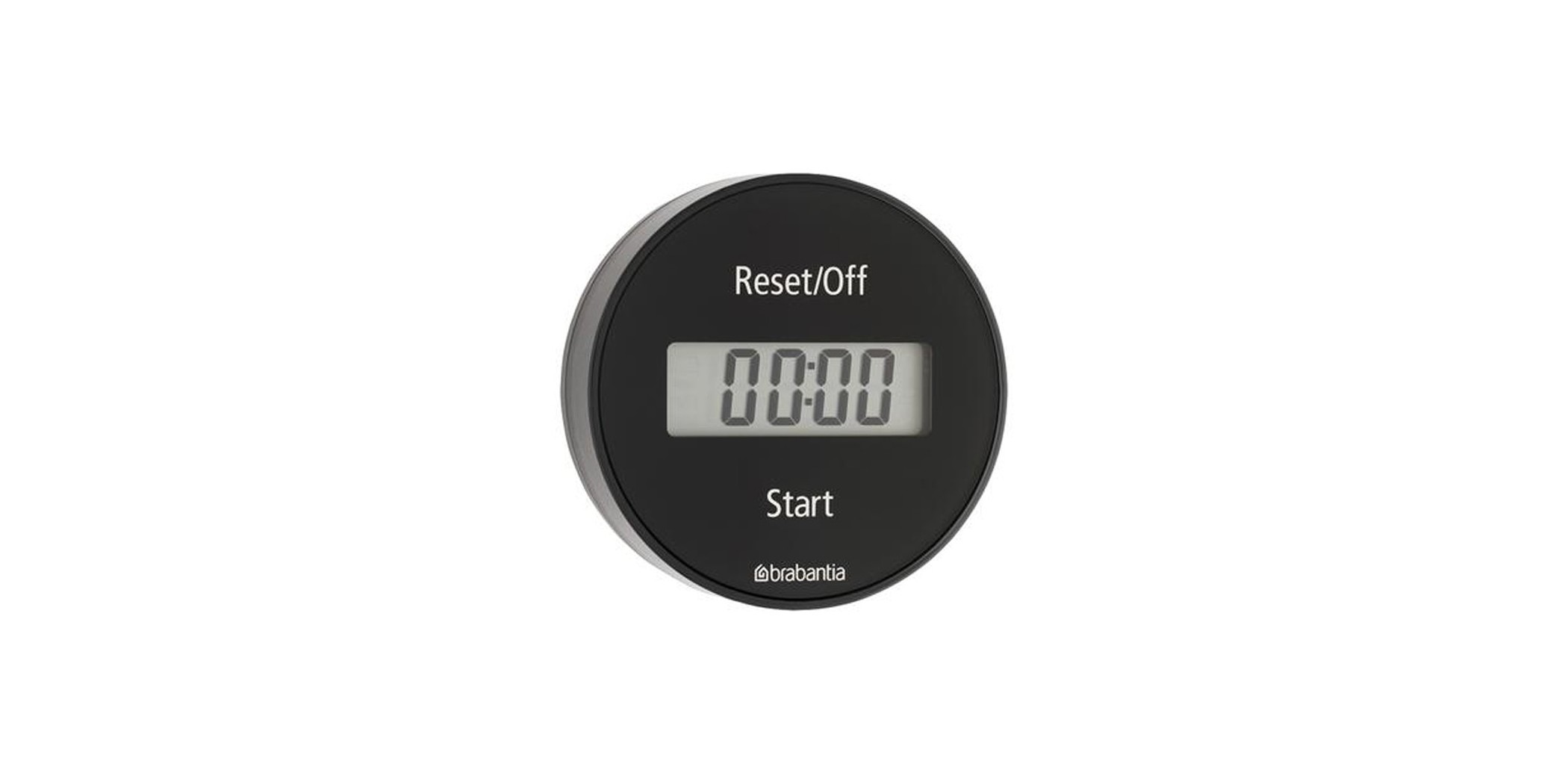 Brabantia 121968 TASTY+ Dark Grey Magnetic Kitchen Timer 5YW "O"