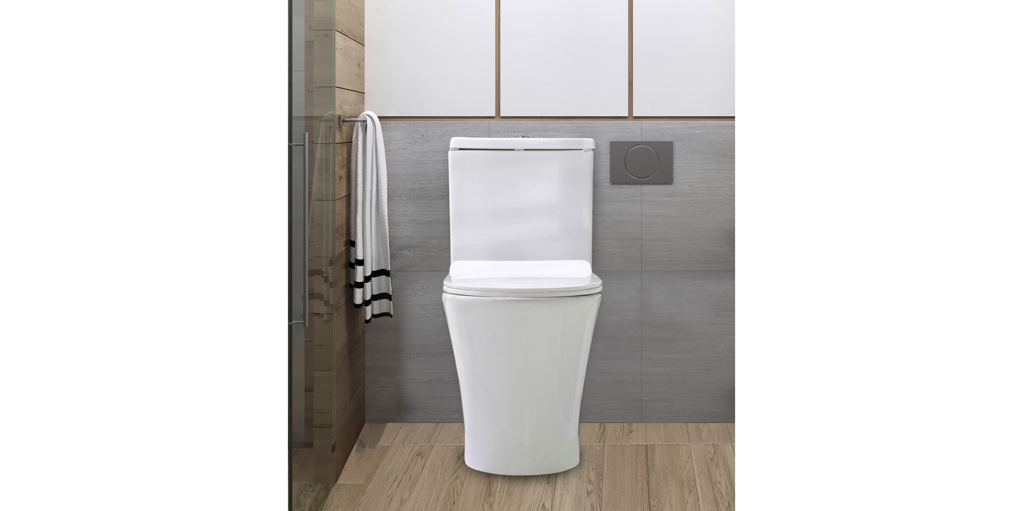 Dura closed coupled , WC SWSONSA-2020W Color White D:640*380*800mm