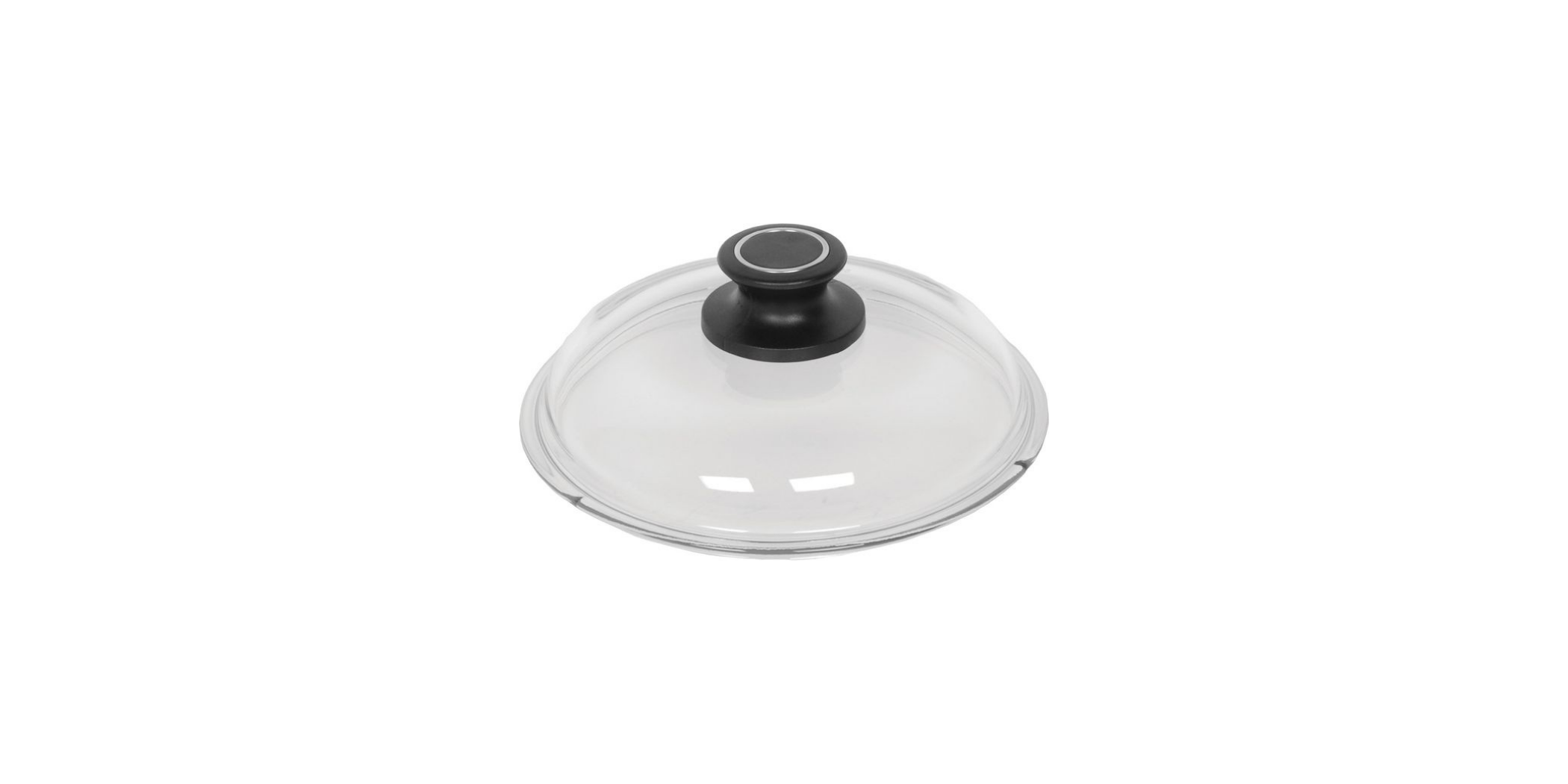 AMT 016-E-Z1-L2 16cm Glass Lid With English Sleeve With Mounted Lid Knob "O"