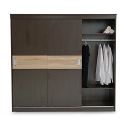 Odero Wardrobe 3 Doors Sliding Melamine MDF