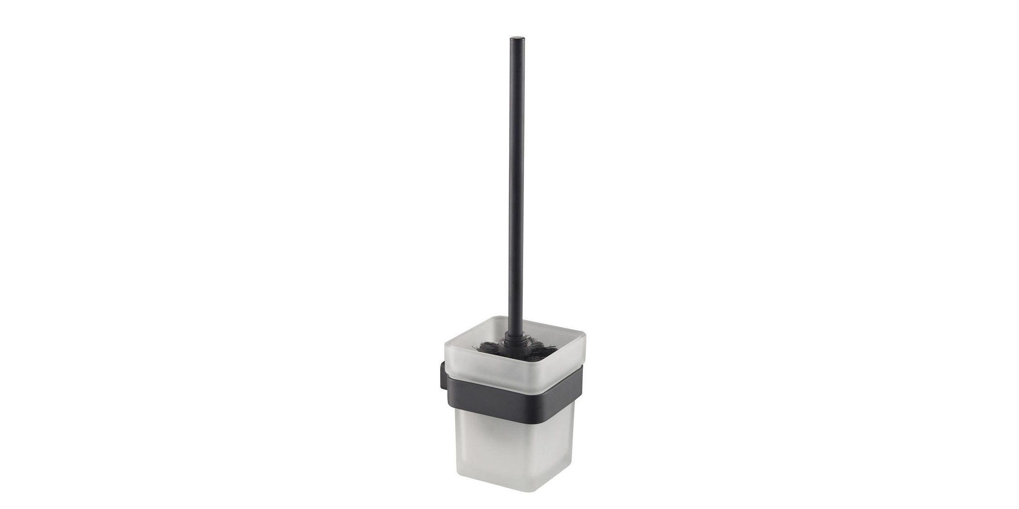 Aquavit Black Matt Toilet Brush Set. SAAQUAA120061
