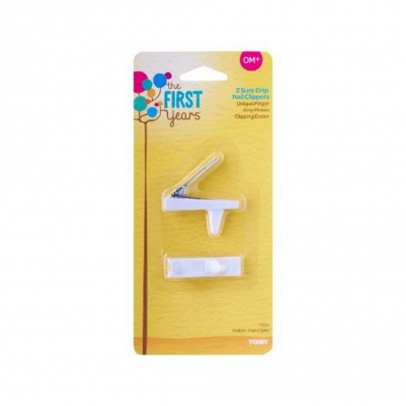 First Years Sure Grip Nail Clippers 2 Pk Y7076 0M+
