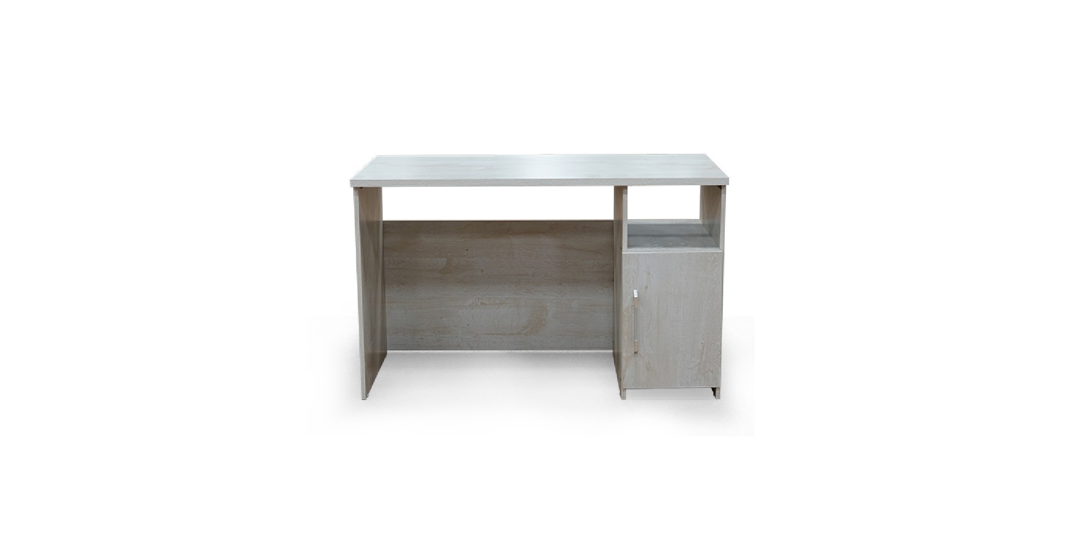 Athenas Office Table Avorio Sof P.Board 1DR/Shelf