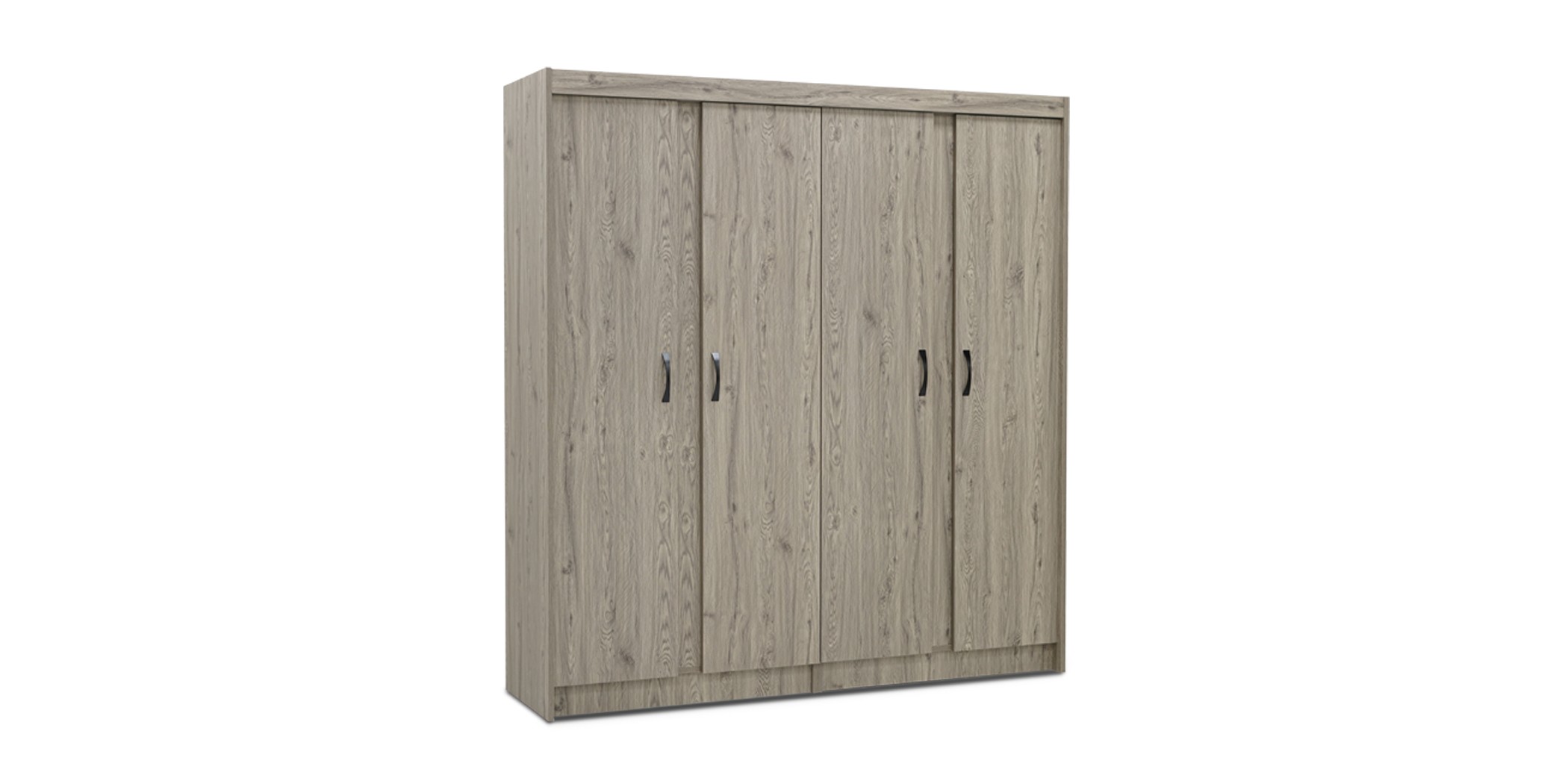 Preston Wardrobe 4 Door Plywood Sand Ash
