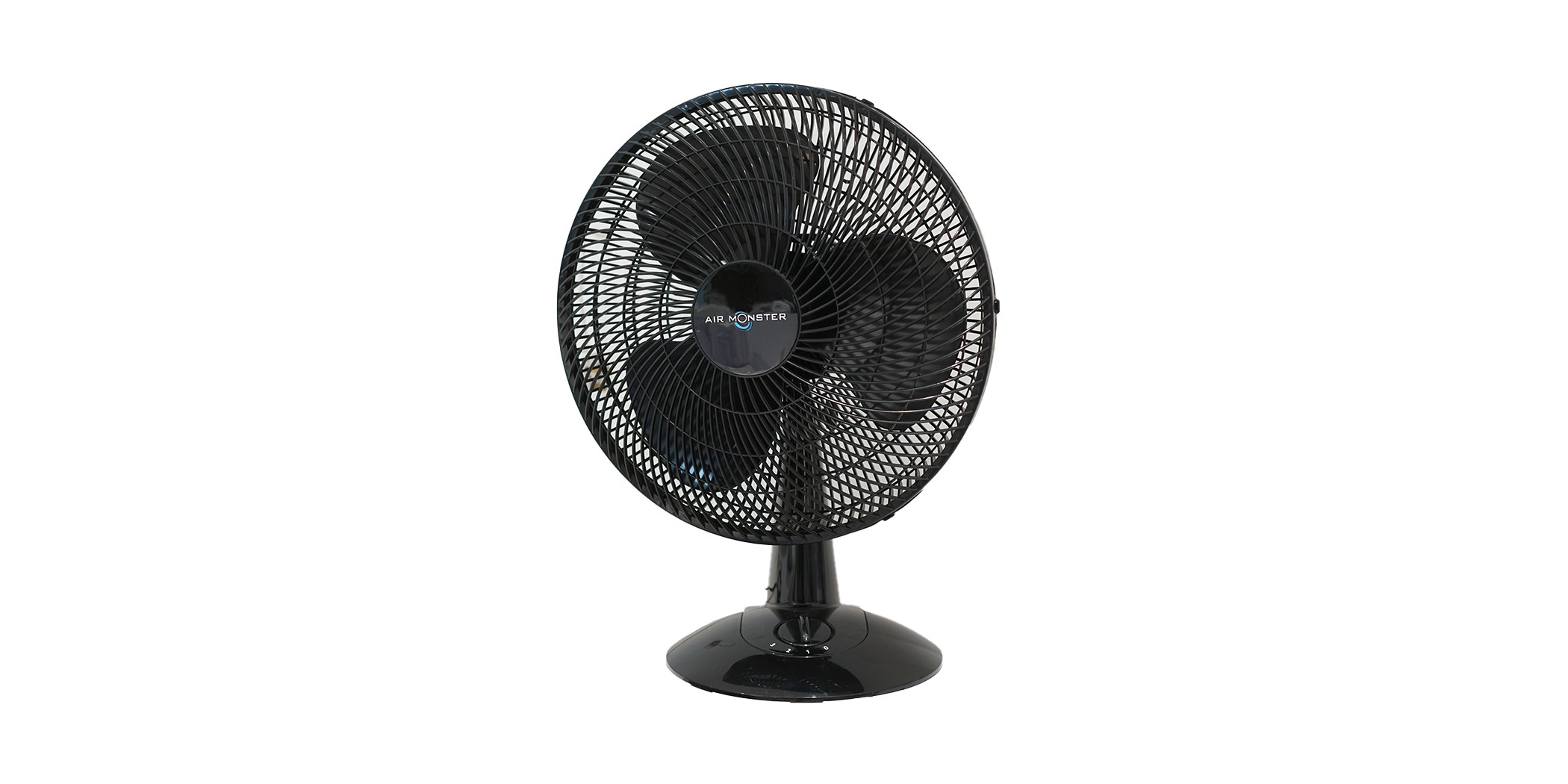 Air Monster 15054PG 16'' (40cm) Black Table Fan
