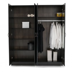 Rio Wardrobe 4 doors Wengue MDF