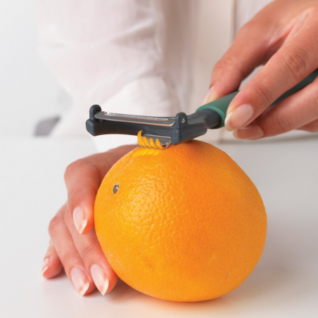 Brabantia 122927 TASTY+ Fir Green Food Y Peeler + Zester 5YW "O"