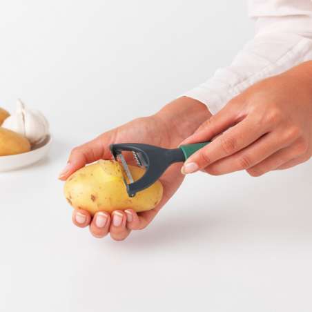 Brabantia 122927 TASTY+ Fir Green Food Y Peeler + Zester 5YW "O"