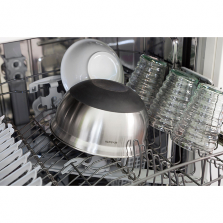 Brabantia 363863 3L Matt Steel/Black Mixing Bowl 5YW "O"