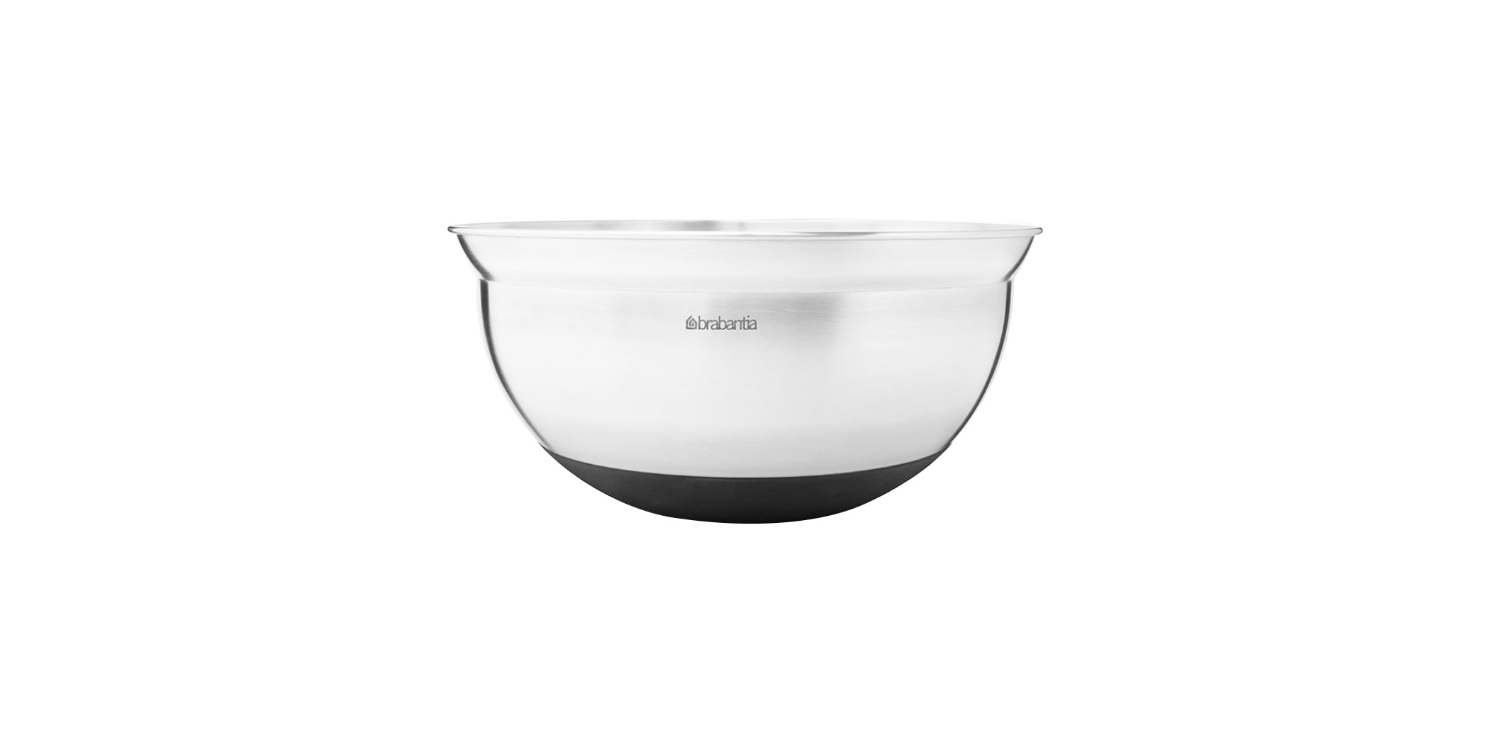 Brabantia 363863 3L Matt Steel/Black Mixing Bowl 5YW "O"