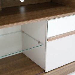 Recipe Low TV Cabinet Hazelnut/Off White PB