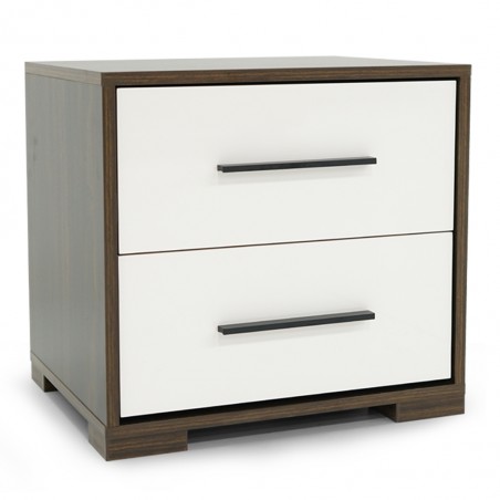 Elvera Night Stand Brown+Cream