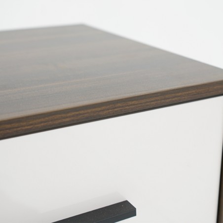 Elvera Night Stand Brown+Cream