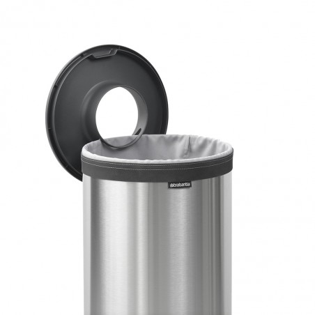 Brabantia 103469 35L Matt Steel Laundry Bin Plastic Lid 10YW "O"