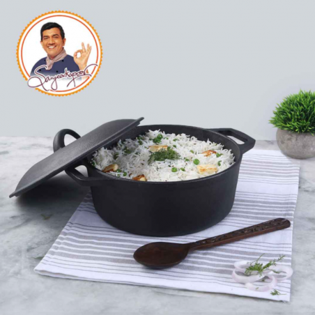 Wonderchef WON516 Forza Cast Iron 25cm Casserole Pre-seasoned