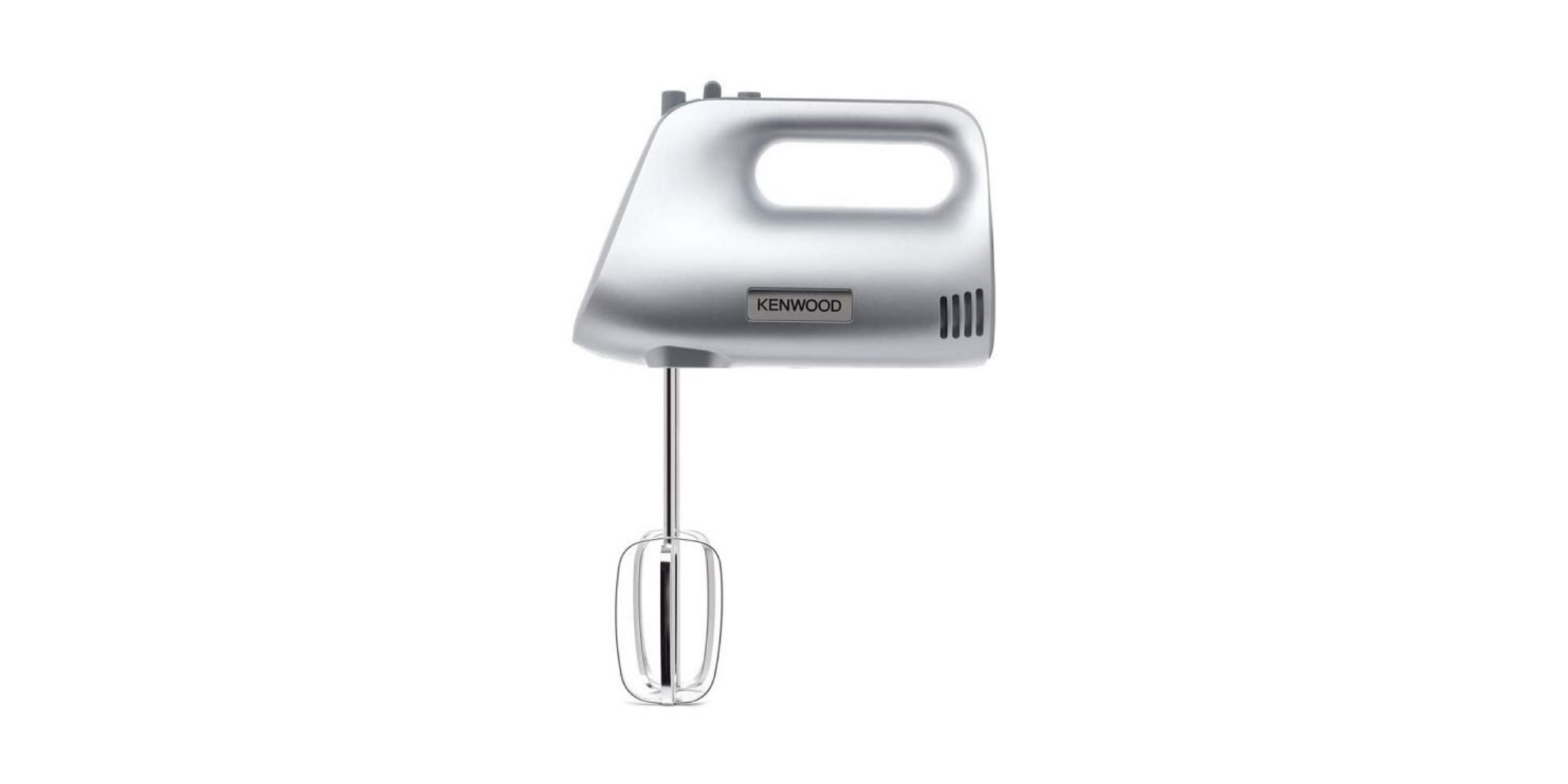 Kenwood Handmixer, 450W, 5 Speeds, Stainless Steel Kneaders and Beaters for Durability and Strength HMP30.A0SI- Silver