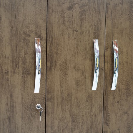 Caribe Wardrobe 3 doors Brown
