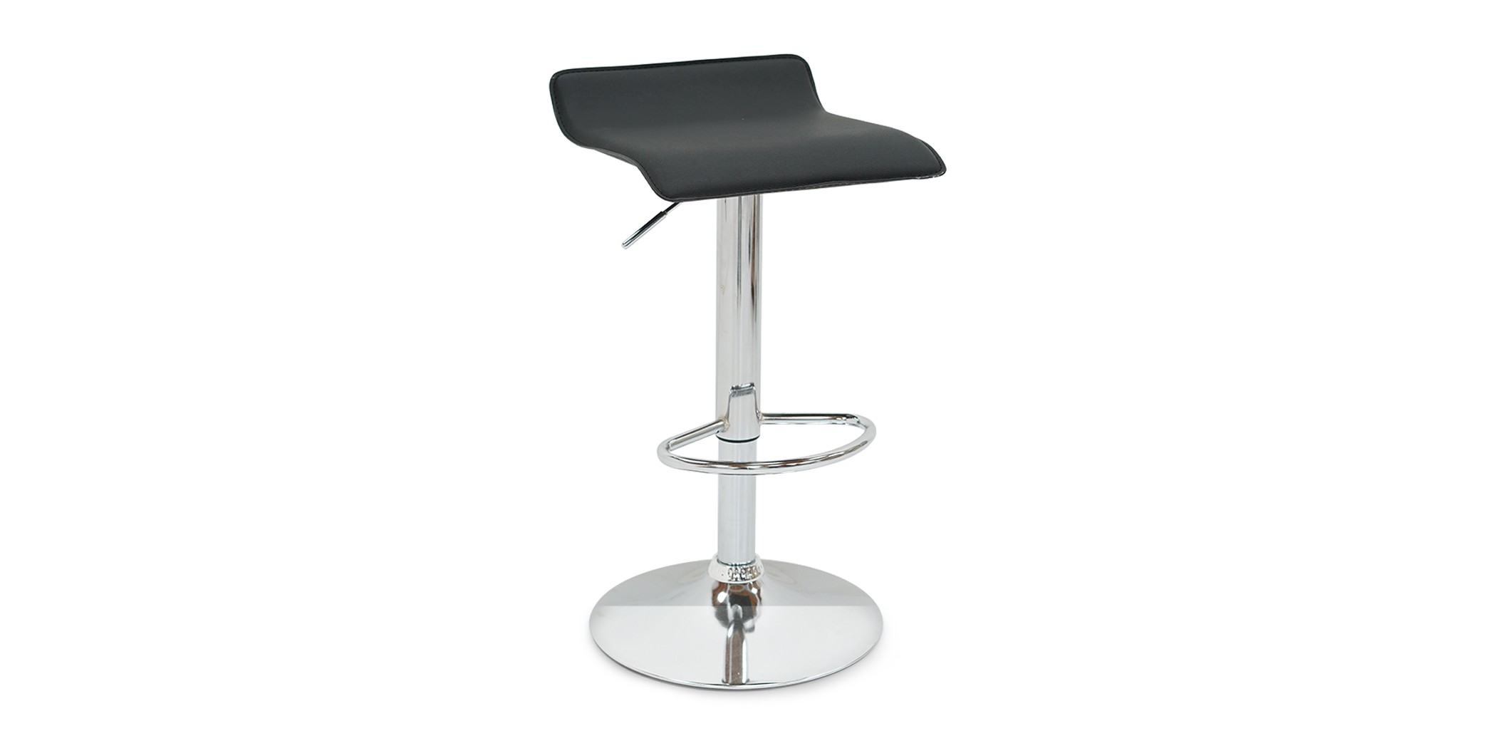Avigon Bar Stool hard PVC Black Color