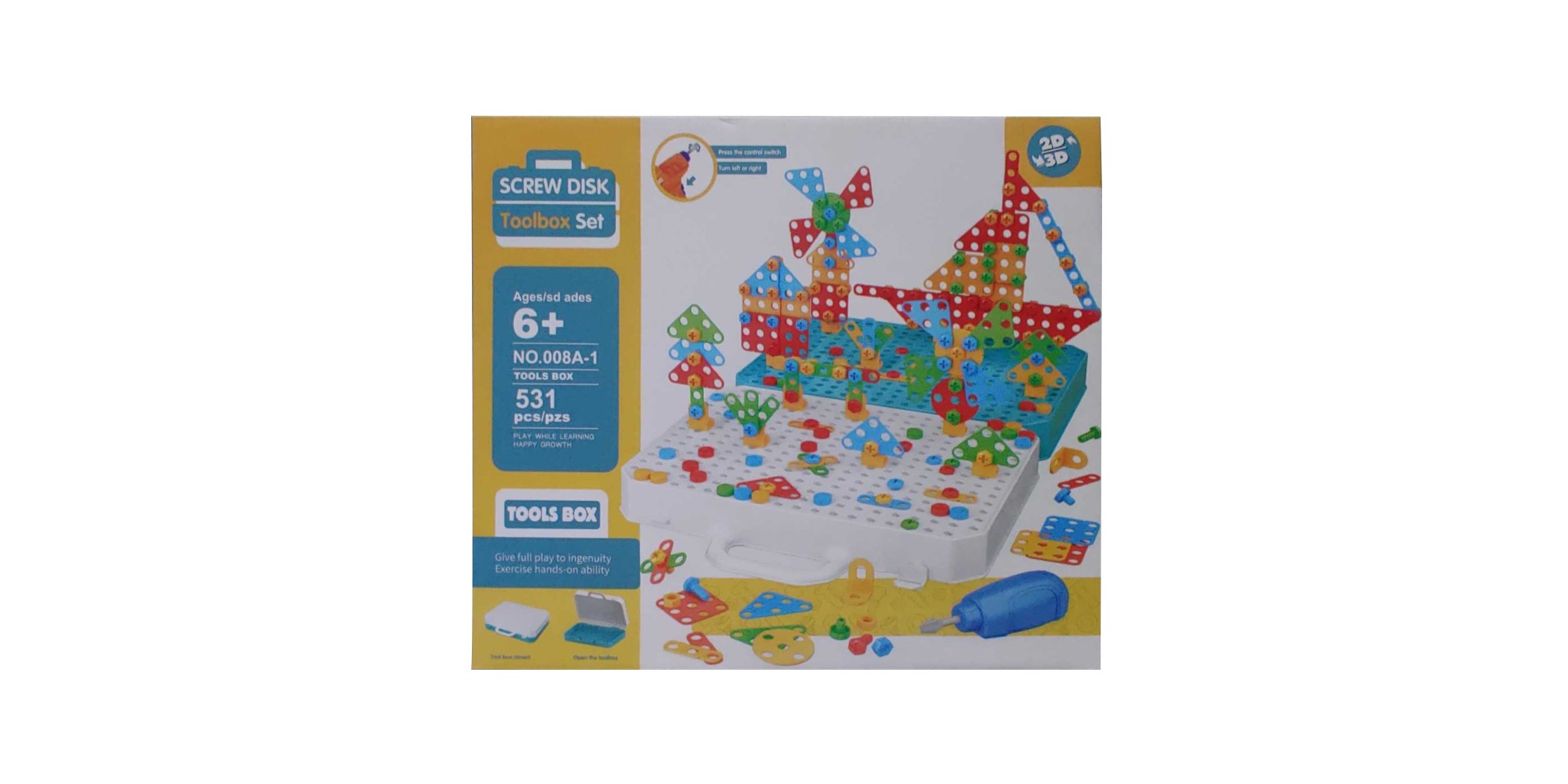 Masen Screw Disk Toolbox Set 531 Pcs 008A-1