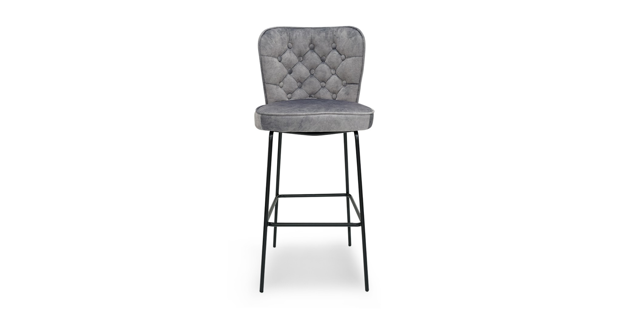 Werfen Bar Stool Grey Velvet Color