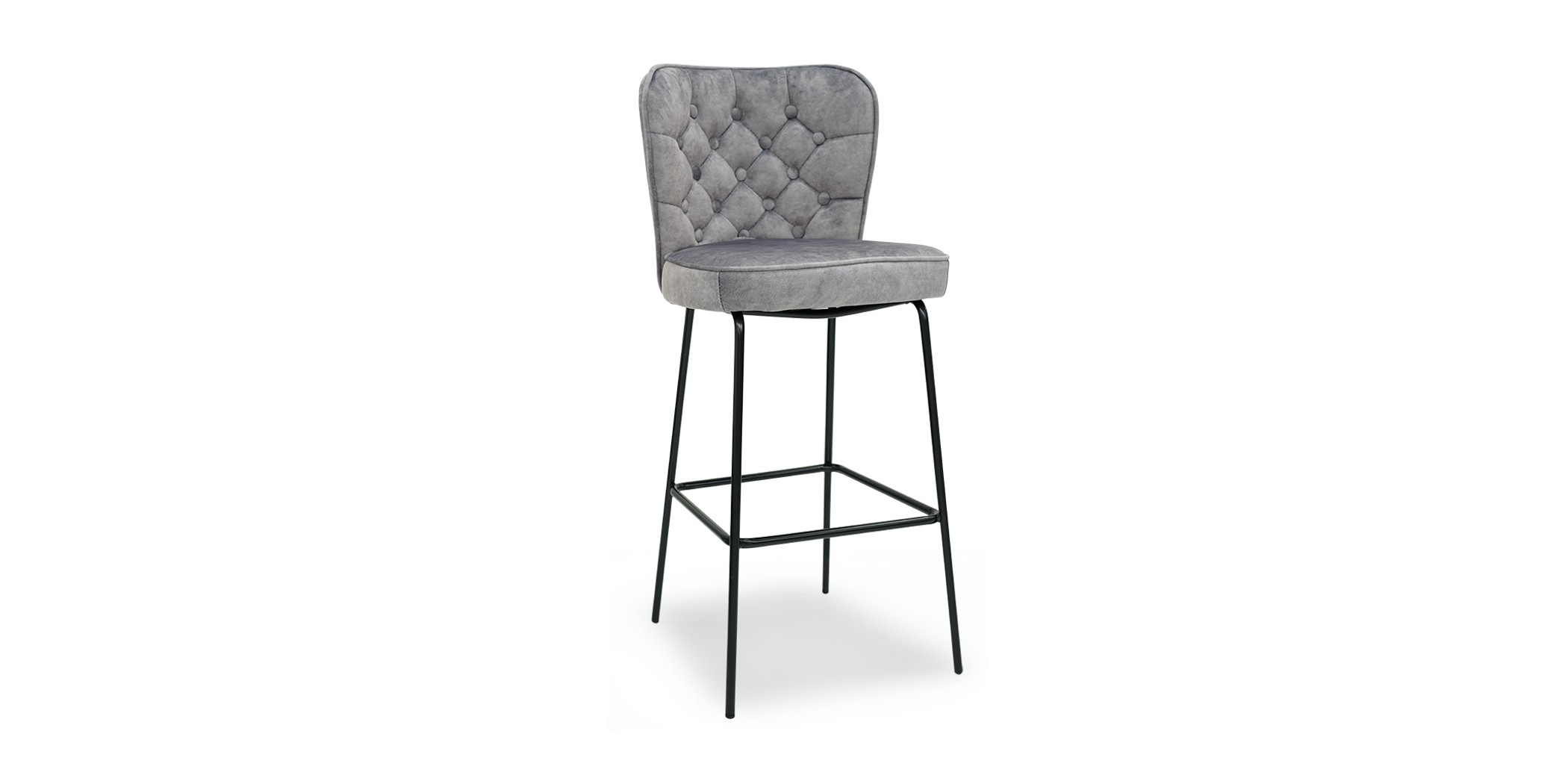 Werfen Bar Stool Grey Velvet Color