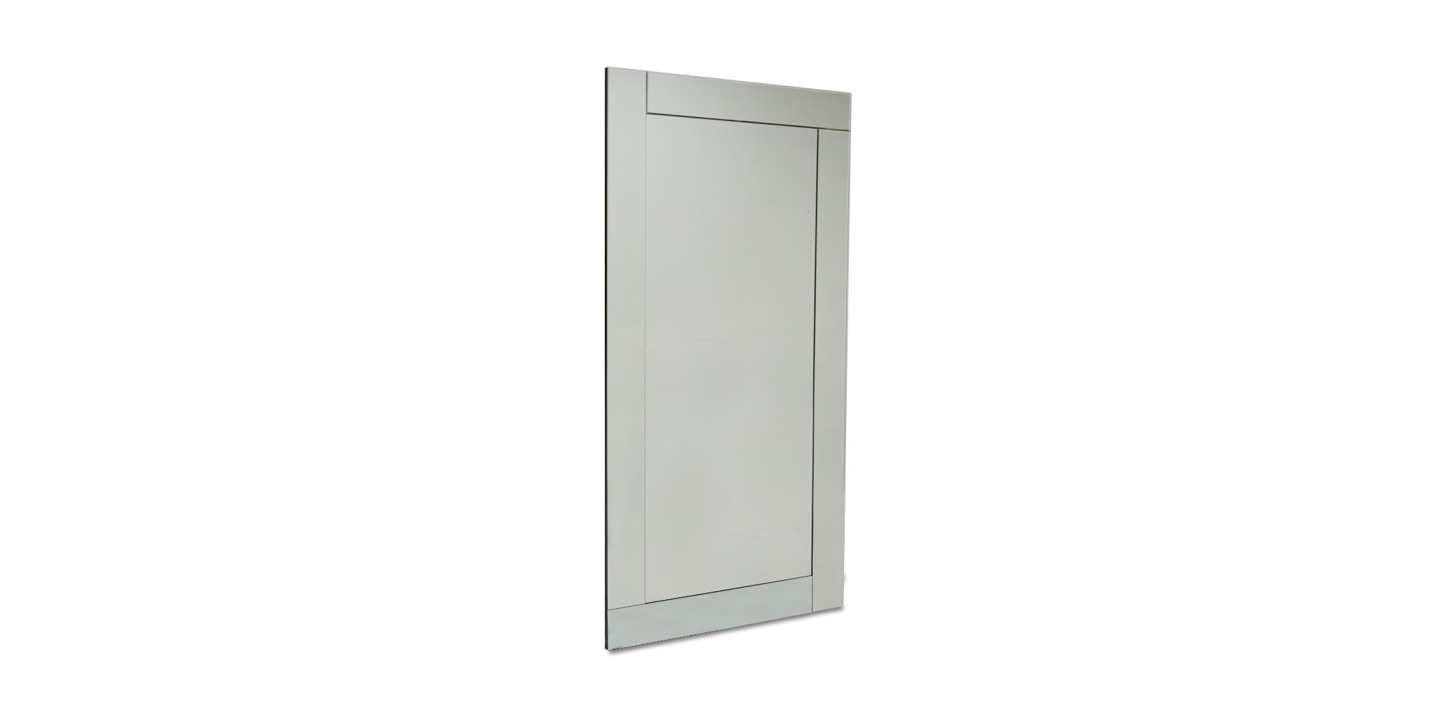 Floor Mirror W/Stand MDF Silver Finish W90x H180 cm JC-MN227
