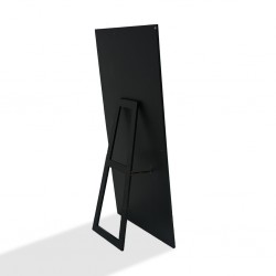 Floor Mirror W/Stand MDF Silver Finish W90x H180 cm JC-MN227