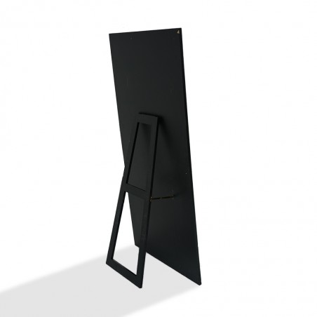 Floor Mirror W/Stand MDF Silver Finish W90x H180 cm JC-MN227