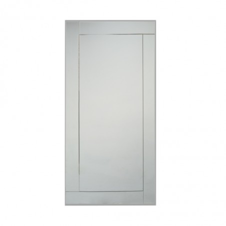 Floor Mirror W/Stand MDF Silver Finish W90x H180 cm JC-MN227