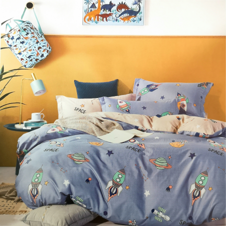 Pillows Cases (Pair) 50x80 cm 9353 Travel In Space