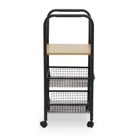 Ludovica Kitchen Trolley in Particle Board & Metal