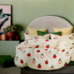 Flat Sheet+1 Pillow 160x230 cm 7625 Red Apple