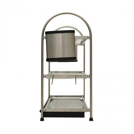 Concetto CDJ-55 3-Tiers S/Steel Dish Rack With 2 Side Holders