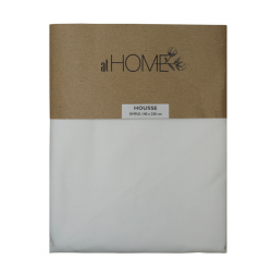 Fitted Sheet 110x190+20 cm White