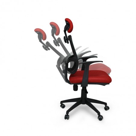 High Back Chair COUWA101 - Red & Black