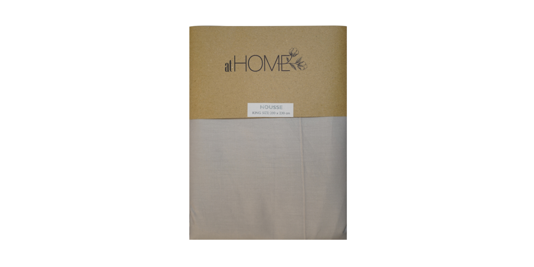 Fitted Sheet 160x190+20 cm Light Grey