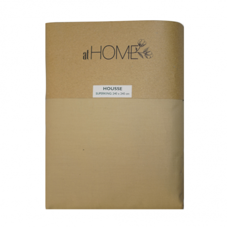 Fitted Sheet 200x200+20 cm Beige