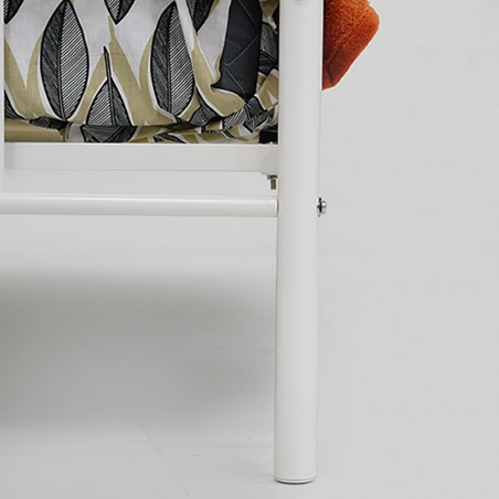 Fabrizia Bed 150x190 cm Metal Matt White