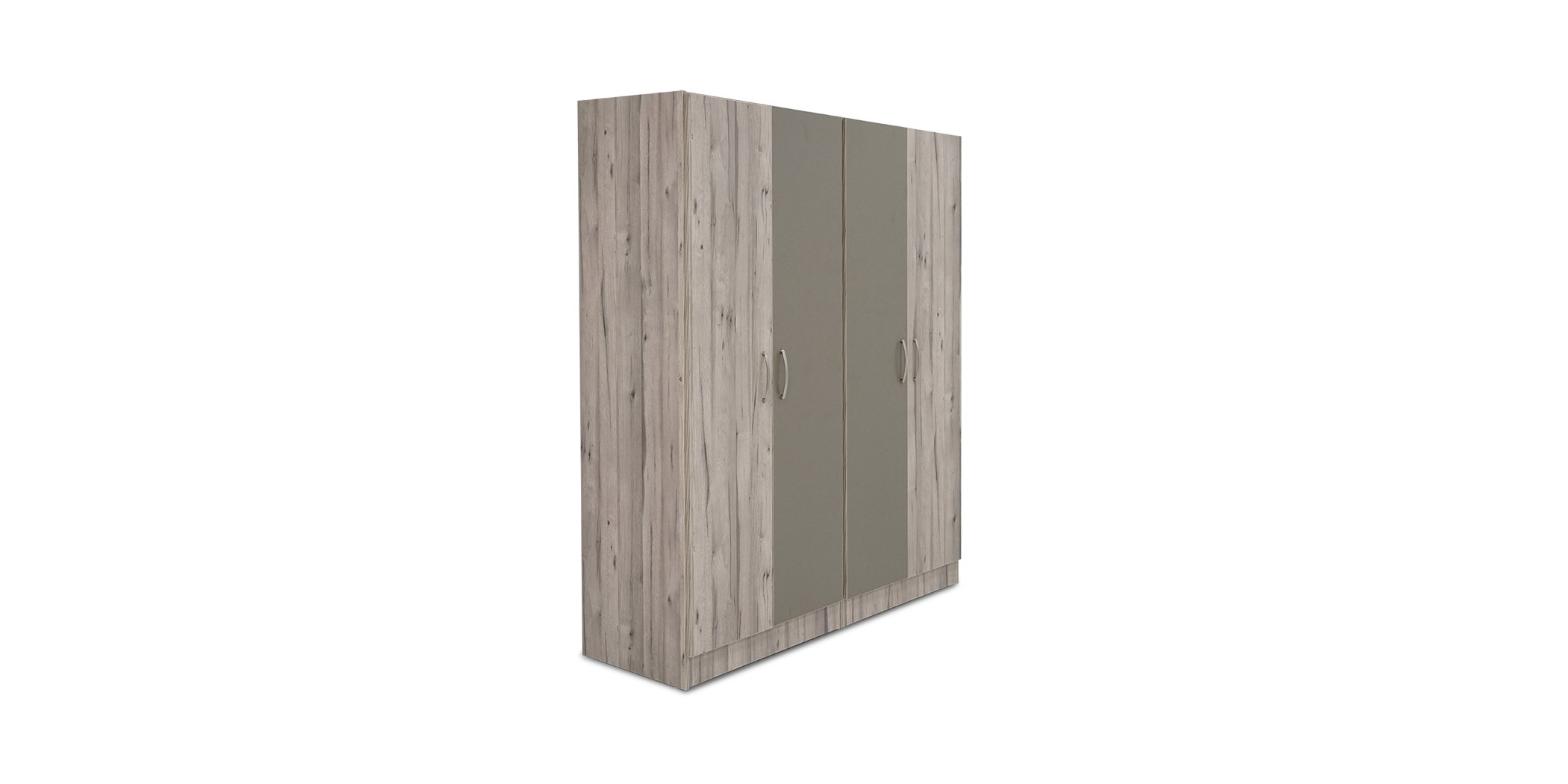 Deanston Wardrobe 4 Doors PB Florensa+Plain Zircon