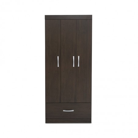 Prince Wardrobe 3 Doors Ebony Touch