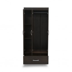 Prince Wardrobe 3 Doors Ebony Touch