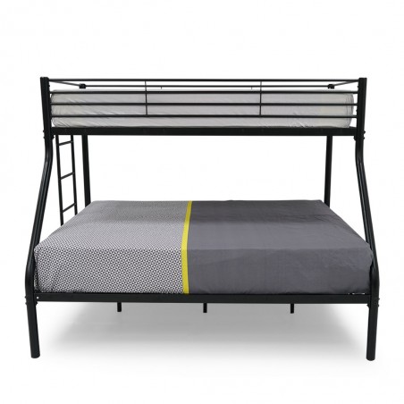 Mariana Double Decker Bed 90x190/140x190 cm Matt Black