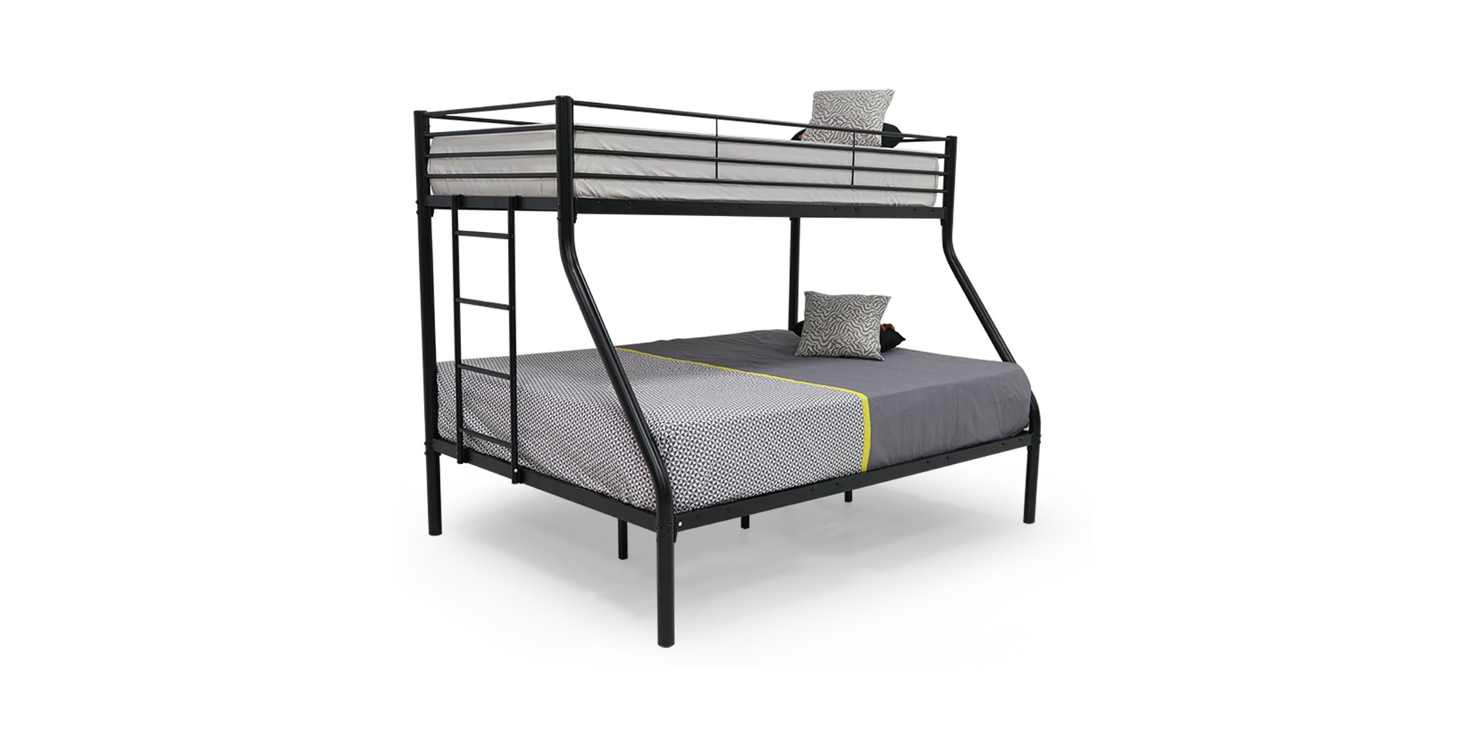 Mariana Double Decker Bed 90x190/140x190 cm Matt Black