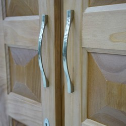 Sky Wardrobe 4 Doors + 4 Drawers Pine Finish Oak