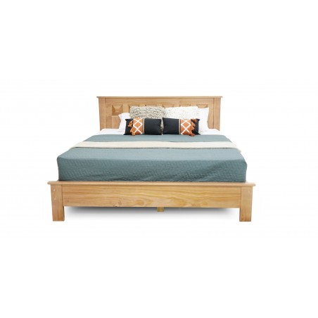 Sky Bed 160x200 cm Pine Wood Finish Oak