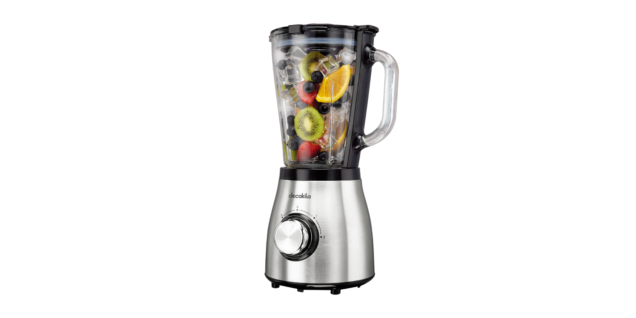 Decakila KEJB006M 1.5L Glass Stand Blender 600W With Chopper & Grinder "O"