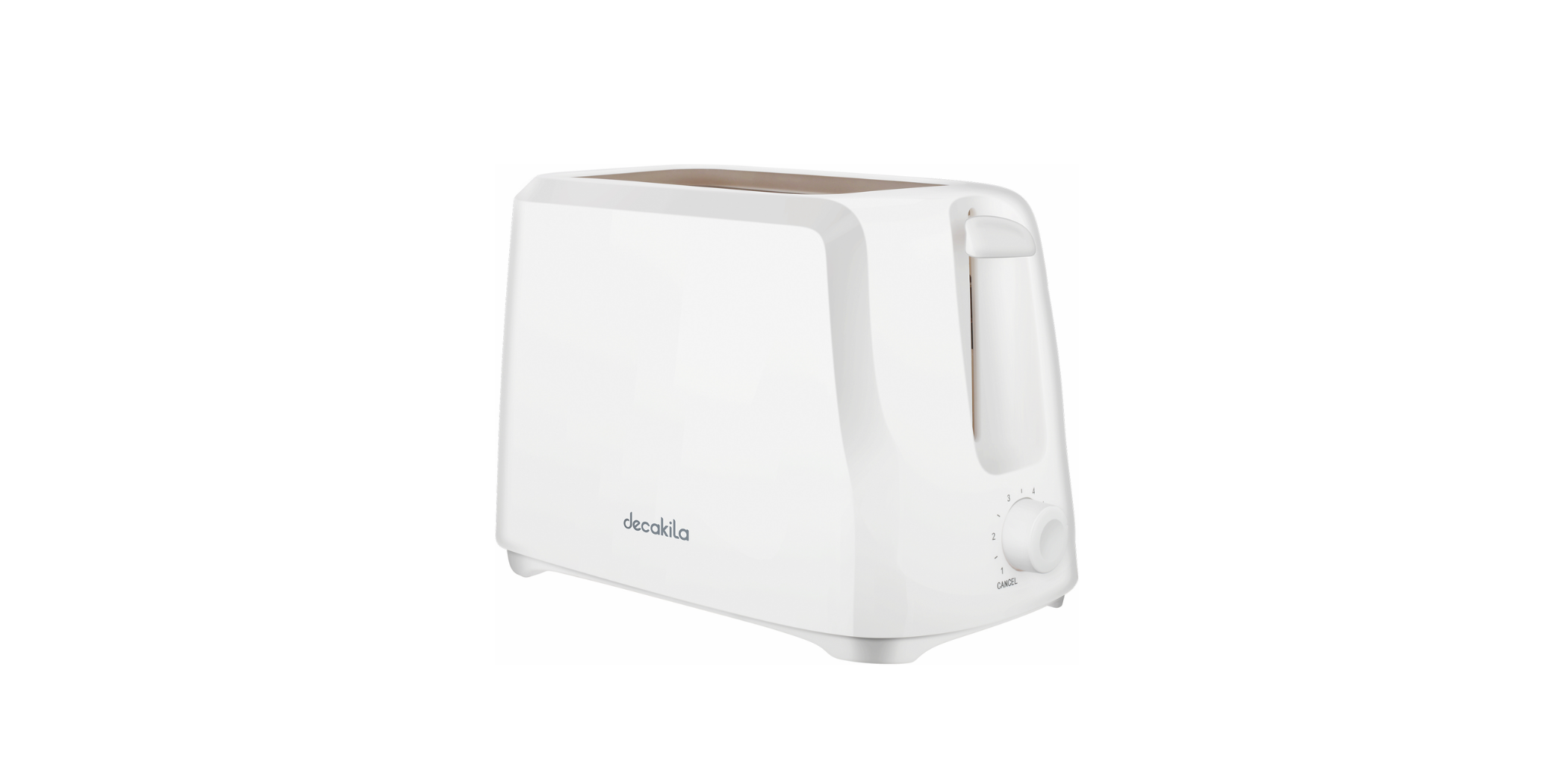 Decakila KETS001W 2 Slice WH Toaster "O"