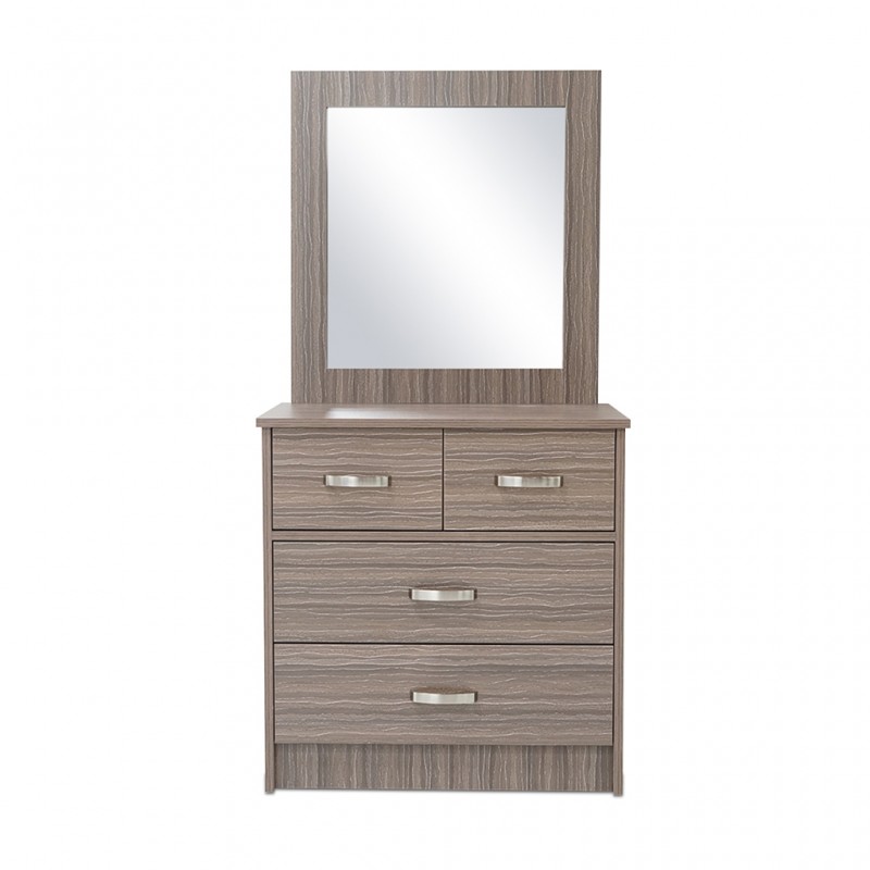 Swan Chest of Drawer+Mirror Zebra MDF
