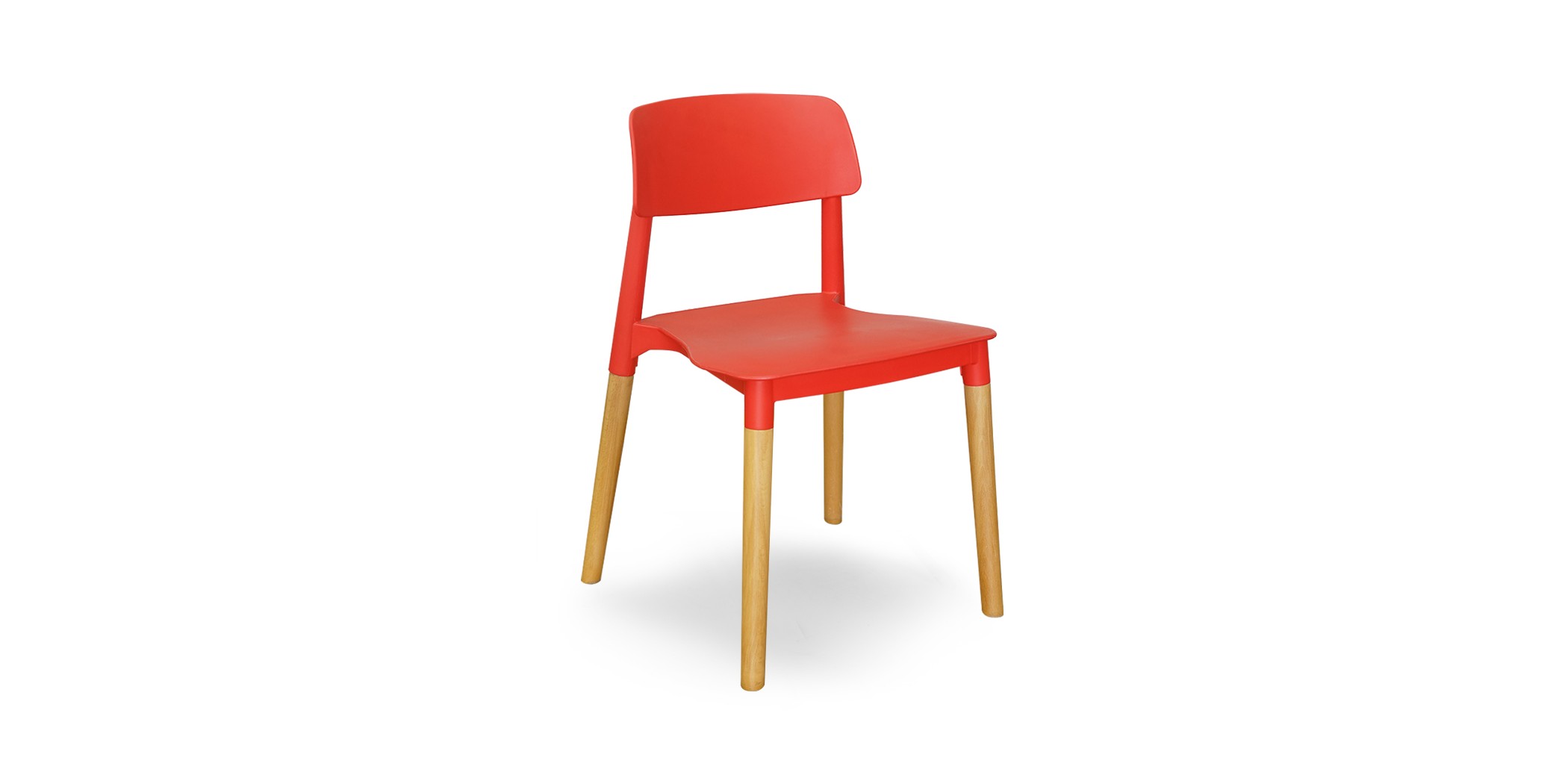 Stacking Chair COUXL802 Red Plastic