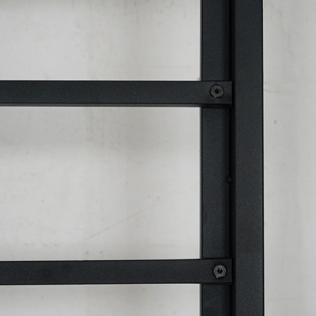 Nelinha Bed 160x200 cm Metal Sandy Black